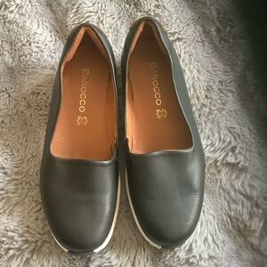 Black Women's Leather Loafers